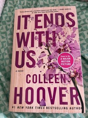 It Ends With Us Paperback Novel - Pink Floral Cover
